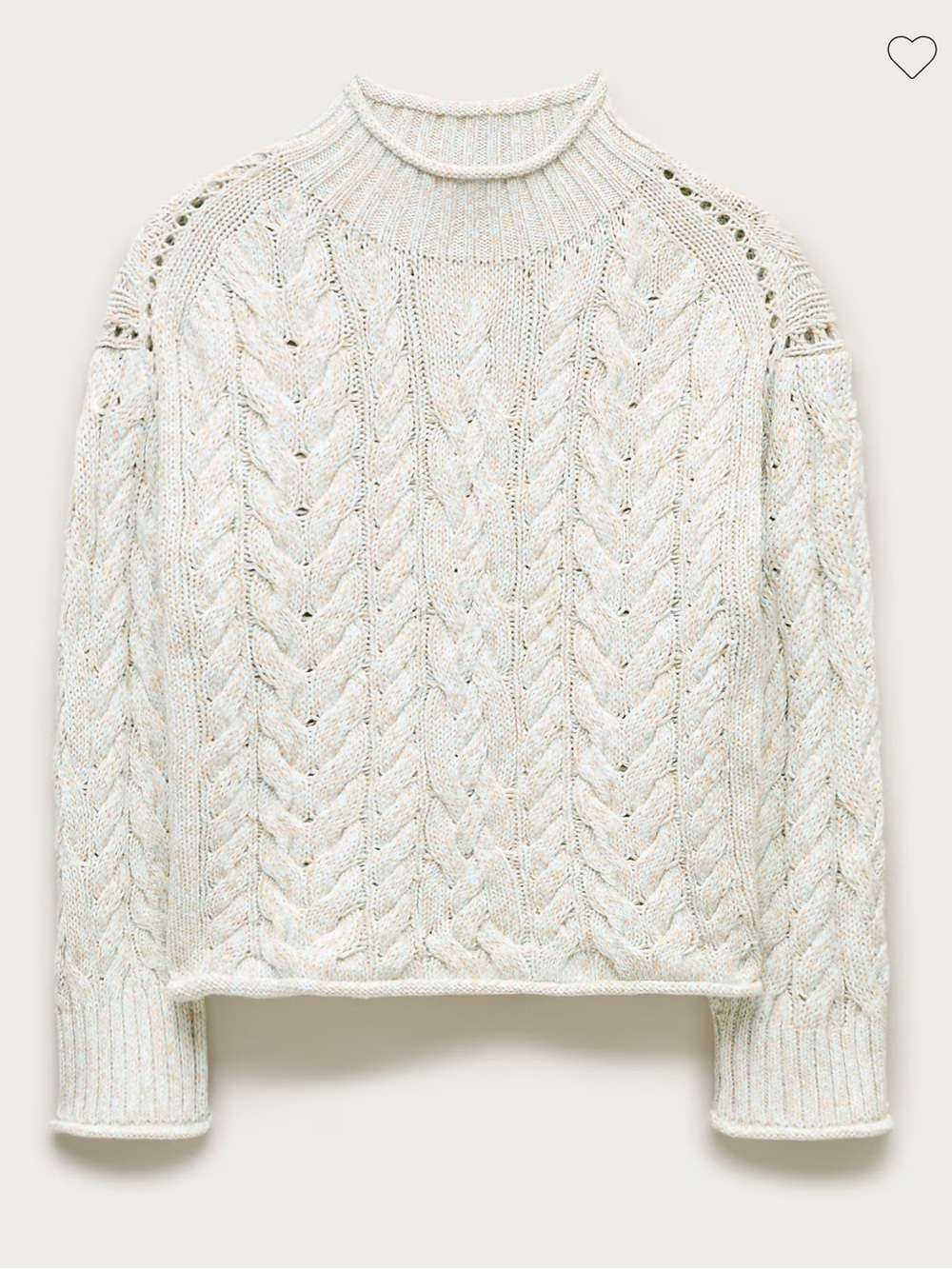 J Crew 2025 Cable Knit Rollneck